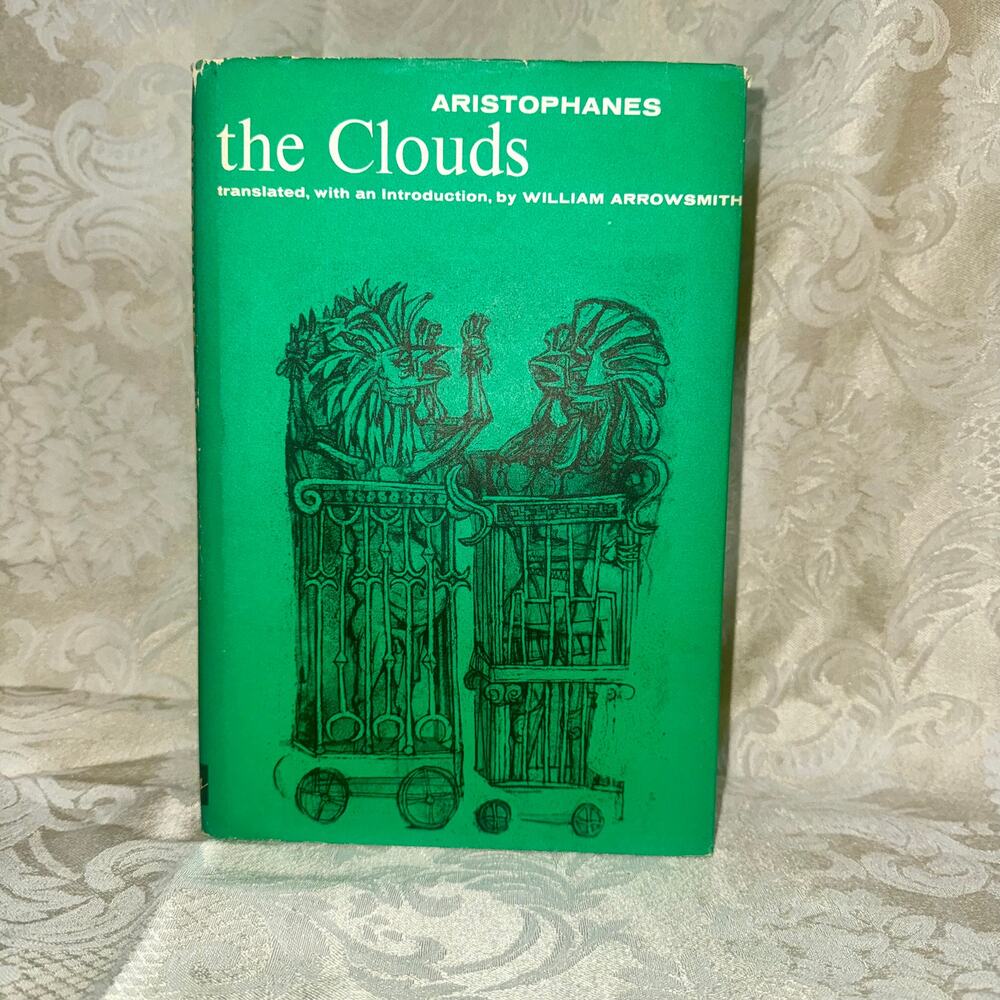 Aristophanes The Clouds 1960s Vintage Greek Comedy Play Book w Dust Jacket